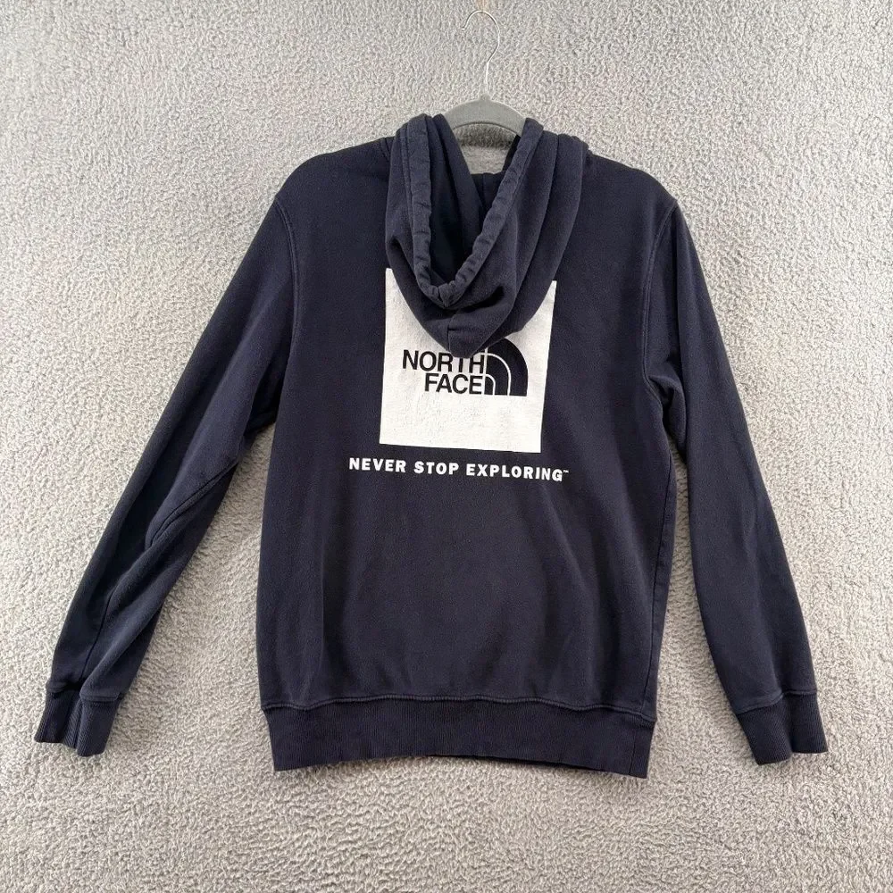 The North Face Men’s Logo Pullover Hoodie Navy Blue Size S
